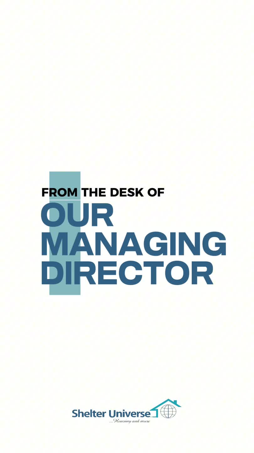 A message from the Managing Director of Shelter Universe